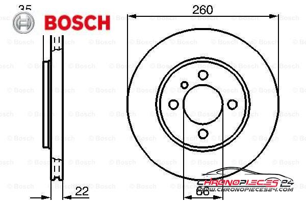 Achat de BOSCH 0 986 478 036 Disque de frein pas chères