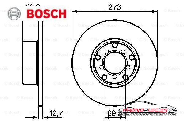 Achat de BOSCH 0 986 478 055 Disque de frein pas chères