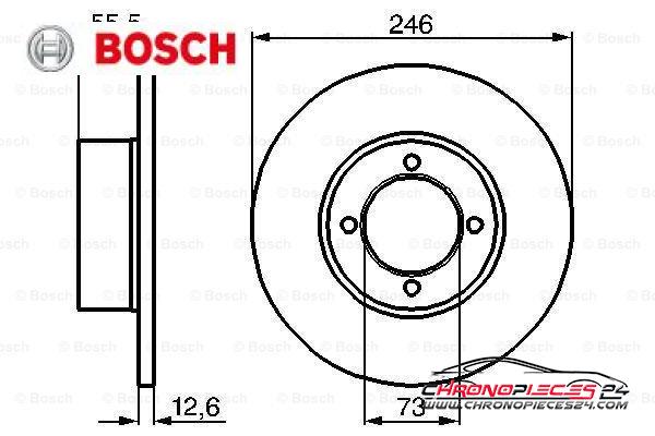 Achat de BOSCH 0 986 478 082 Disque de frein pas chères