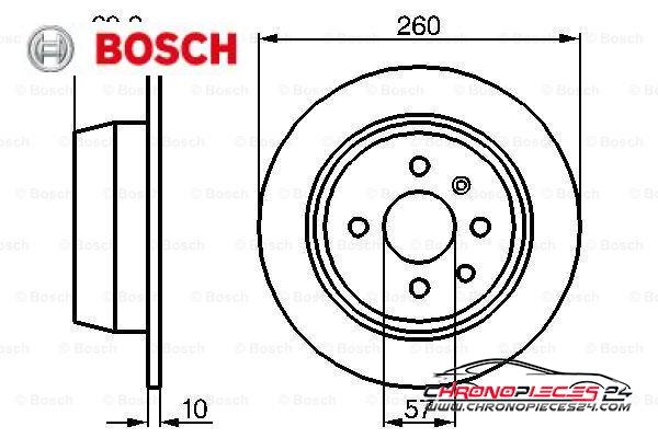 Achat de BOSCH 0 986 478 086 Disque de frein pas chères