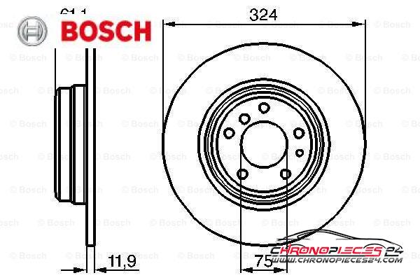 Achat de BOSCH 0 986 478 095 Disque de frein pas chères