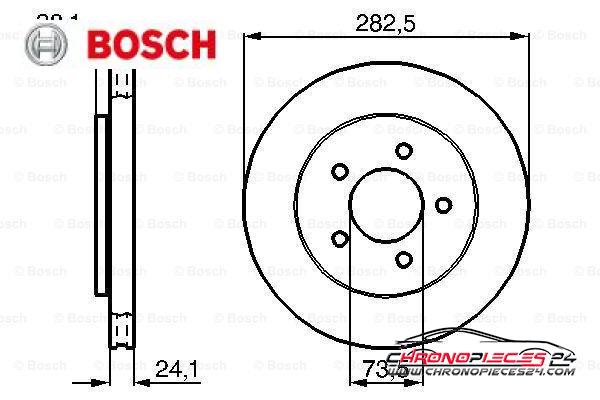 Achat de BOSCH 0 986 478 109 Disque de frein pas chères