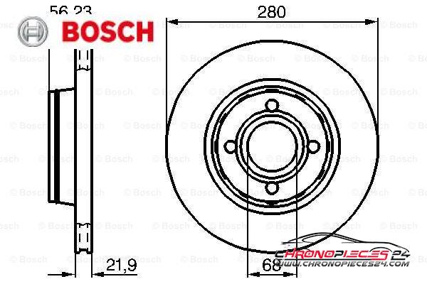 Achat de BOSCH 0 986 478 128 Disque de frein pas chères