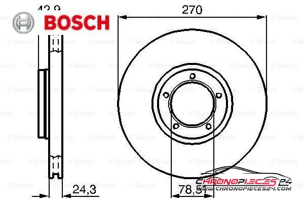 Achat de BOSCH 0 986 478 166 Disque de frein pas chères