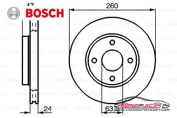 Achat de BOSCH 0 986 478 170 Disque de frein pas chères