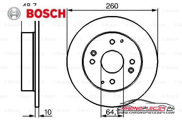 Achat de BOSCH 0 986 478 172 Disque de frein pas chères