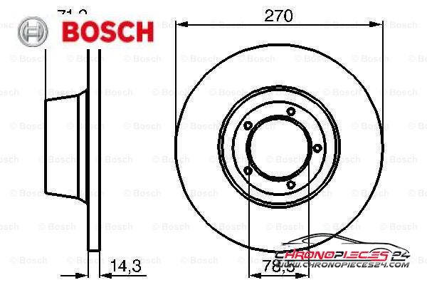 Achat de BOSCH 0 986 478 190 Disque de frein pas chères