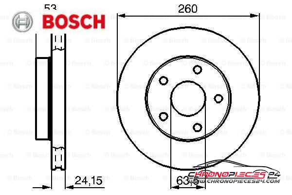 Achat de BOSCH 0 986 478 195 Disque de frein pas chères