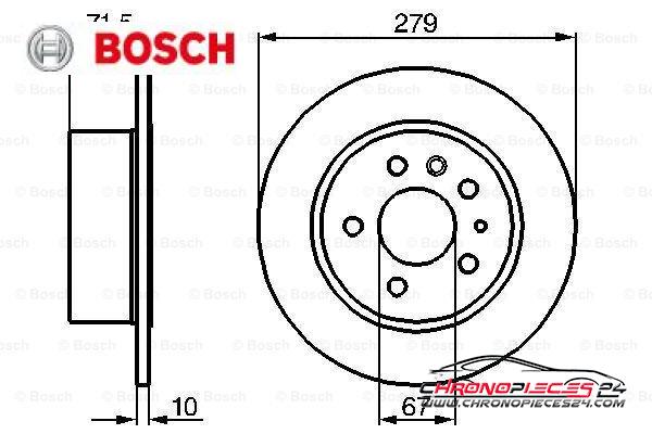 Achat de BOSCH 0 986 478 199 Disque de frein pas chères