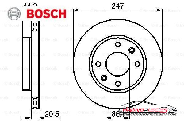 Achat de BOSCH 0 986 478 211 Disque de frein pas chères