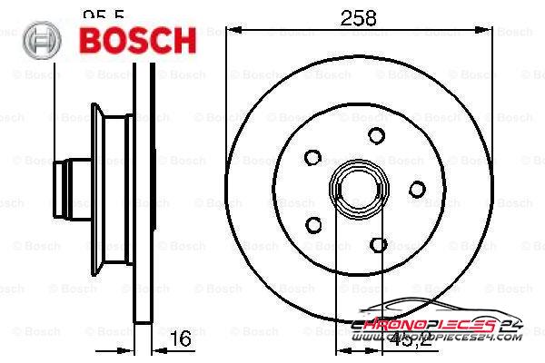 Achat de BOSCH 0 986 478 224 Disque de frein pas chères