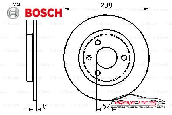 Achat de BOSCH 0 986 478 246 Disque de frein pas chères