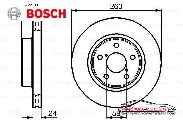 Achat de BOSCH 0 986 478 293 Disque de frein pas chères