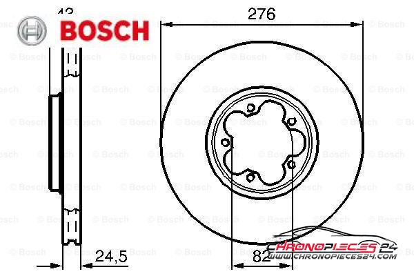 Achat de BOSCH 0 986 478 299 Disque de frein pas chères