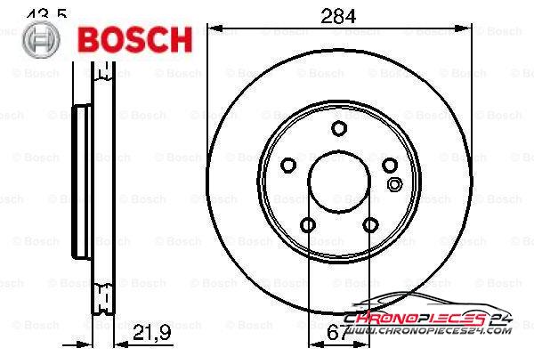 Achat de BOSCH 0 986 478 301 Disque de frein pas chères