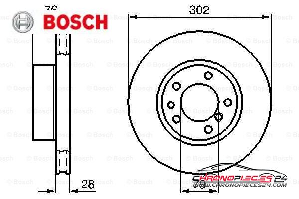 Achat de BOSCH 0 986 478 317 Disque de frein pas chères