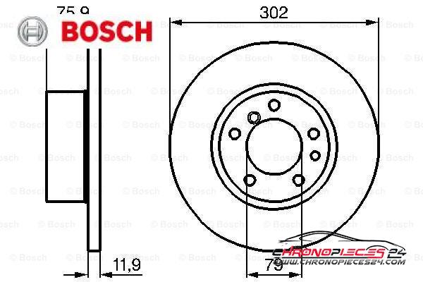 Achat de BOSCH 0 986 478 319 Disque de frein pas chères