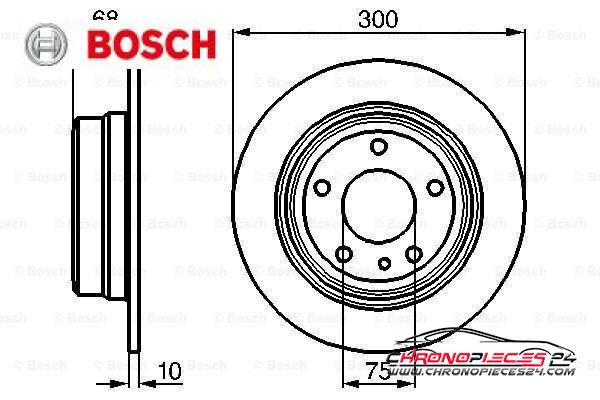 Achat de BOSCH 0 986 478 323 Disque de frein pas chères