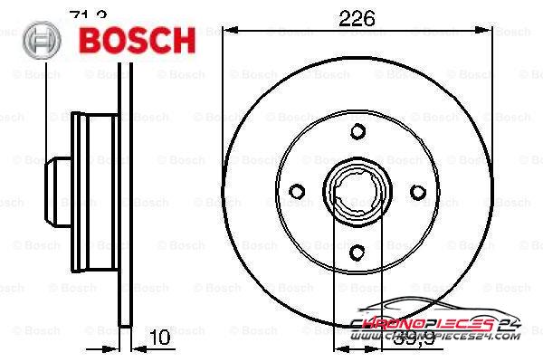 Achat de BOSCH 0 986 478 331 Disque de frein pas chères