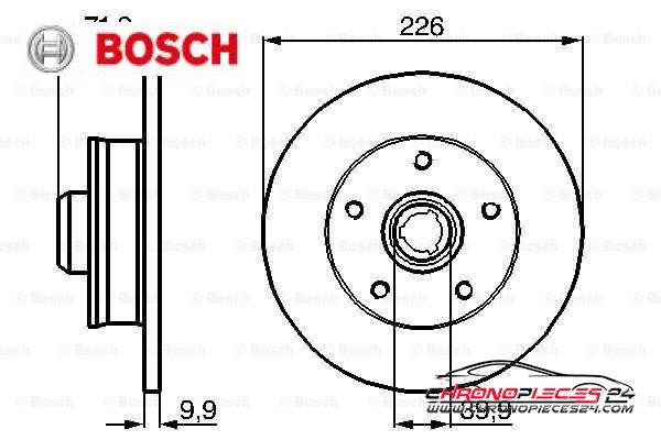 Achat de BOSCH 0 986 478 332 Disque de frein pas chères