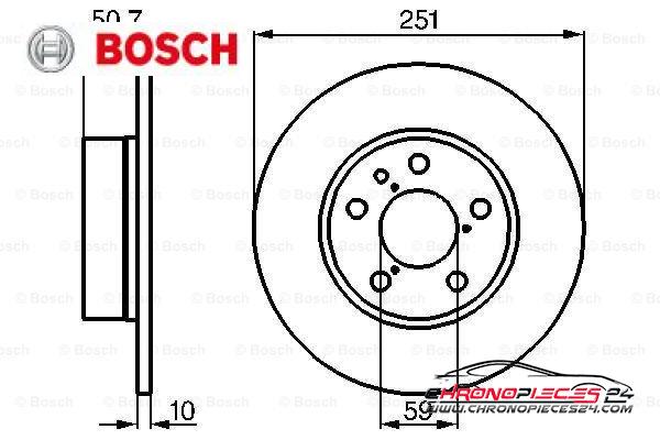 Achat de BOSCH 0 986 478 341 Disque de frein pas chères