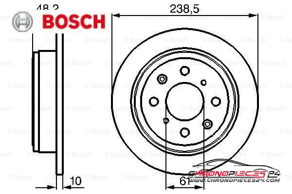 Achat de BOSCH 0 986 478 350 Disque de frein pas chères