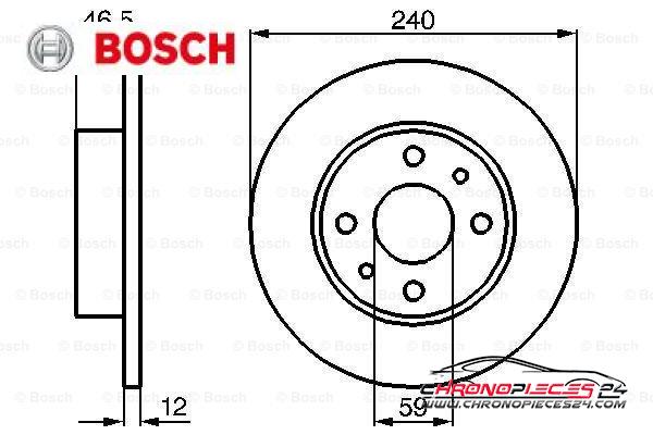 Achat de BOSCH 0 986 478 353 Disque de frein pas chères