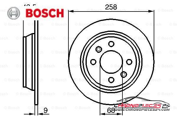 Achat de BOSCH 0 986 478 374 Disque de frein pas chères