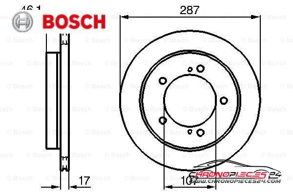 Achat de BOSCH 0 986 478 422 Disque de frein pas chères