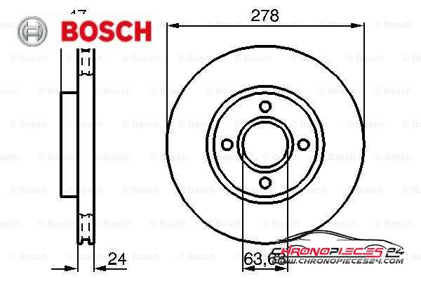 Achat de BOSCH 0 986 478 427 Disque de frein pas chères