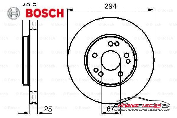 Achat de BOSCH 0 986 478 428 Disque de frein pas chères