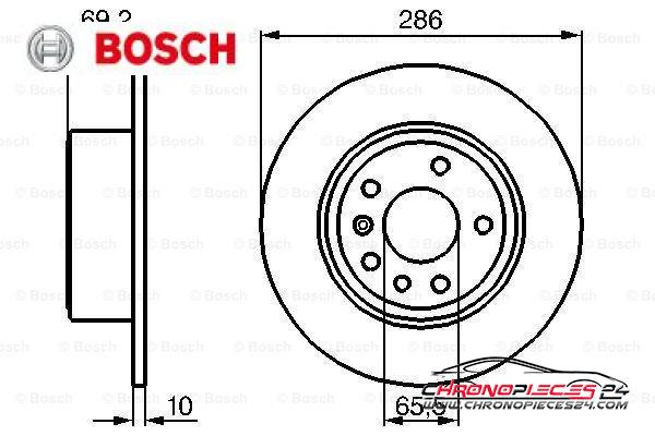 Achat de BOSCH 0 986 478 436 Disque de frein pas chères