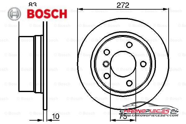 Achat de BOSCH 0 986 478 439 Disque de frein pas chères