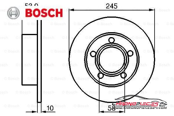 Achat de BOSCH 0 986 478 461 Disque de frein pas chères