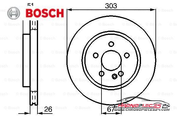 Achat de BOSCH 0 986 478 468 Disque de frein pas chères