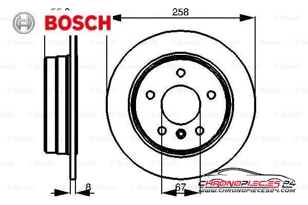 Achat de BOSCH 0 986 478 475 Disque de frein pas chères