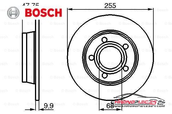 Achat de BOSCH 0 986 478 480 Disque de frein pas chères