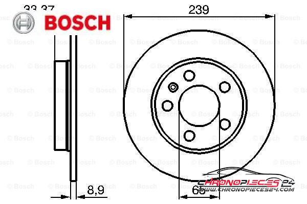 Achat de BOSCH 0 986 478 481 Disque de frein pas chères