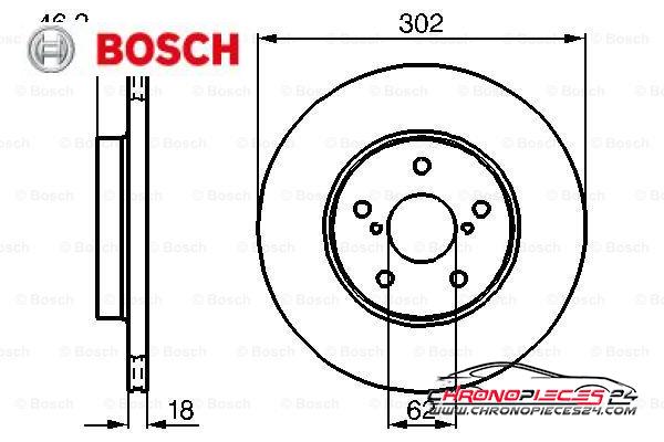 Achat de BOSCH 0 986 478 490 Disque de frein pas chères