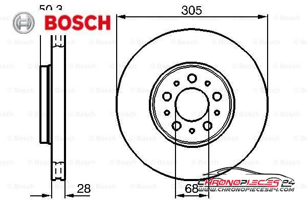 Achat de BOSCH 0 986 478 494 Disque de frein pas chères