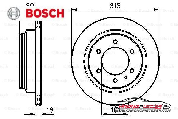 Achat de BOSCH 0 986 478 496 Disque de frein pas chères