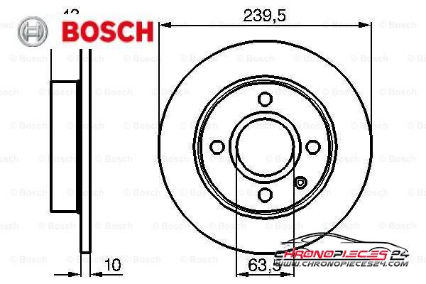 Achat de BOSCH 0 986 478 501 Disque de frein pas chères