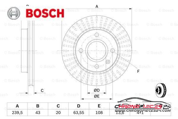 Achat de BOSCH 0 986 478 502 Disque de frein pas chères