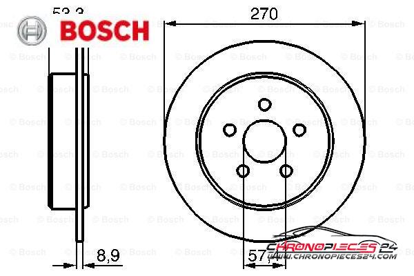 Achat de BOSCH 0 986 478 514 Disque de frein pas chères