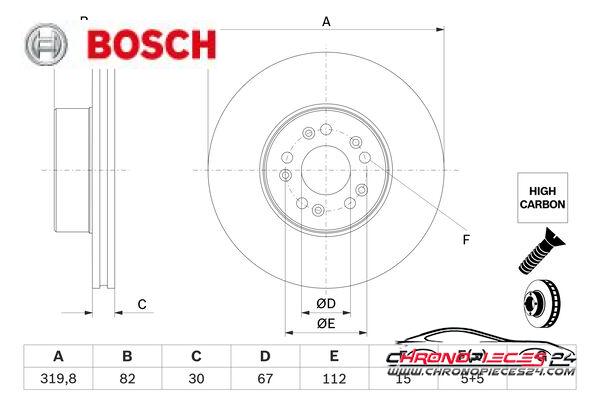 Achat de BOSCH 0 986 478 527 Disque de frein pas chères