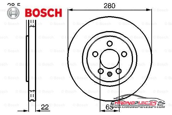 Achat de BOSCH 0 986 478 542 Disque de frein pas chères