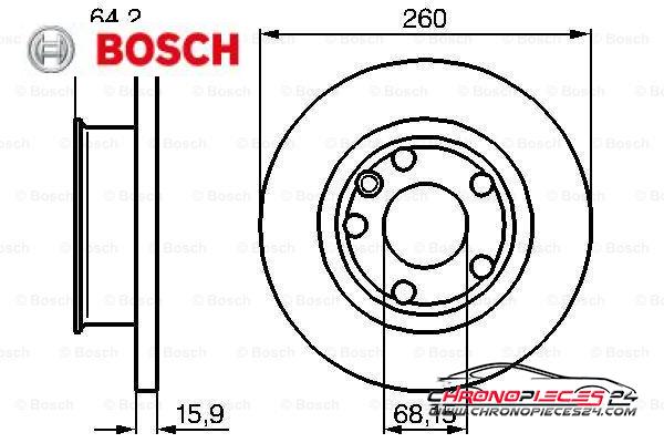 Achat de BOSCH 0 986 478 547 Disque de frein pas chères