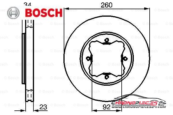 Achat de BOSCH 0 986 478 568 Disque de frein pas chères