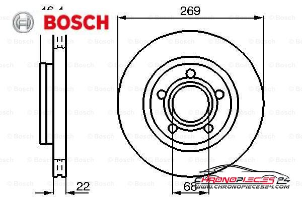 Achat de BOSCH 0 986 478 574 Disque de frein pas chères