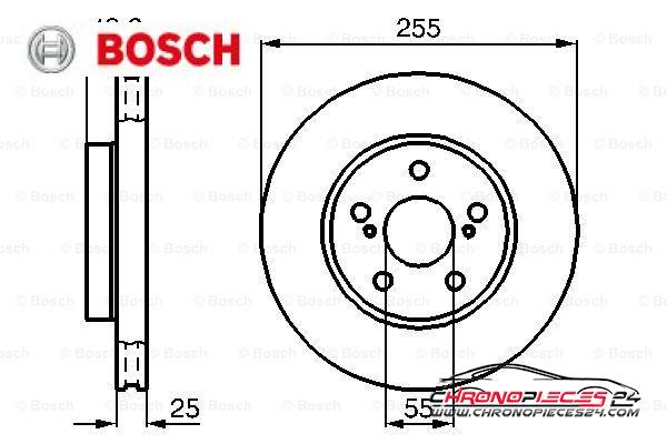 Achat de BOSCH 0 986 478 584 Disque de frein pas chères